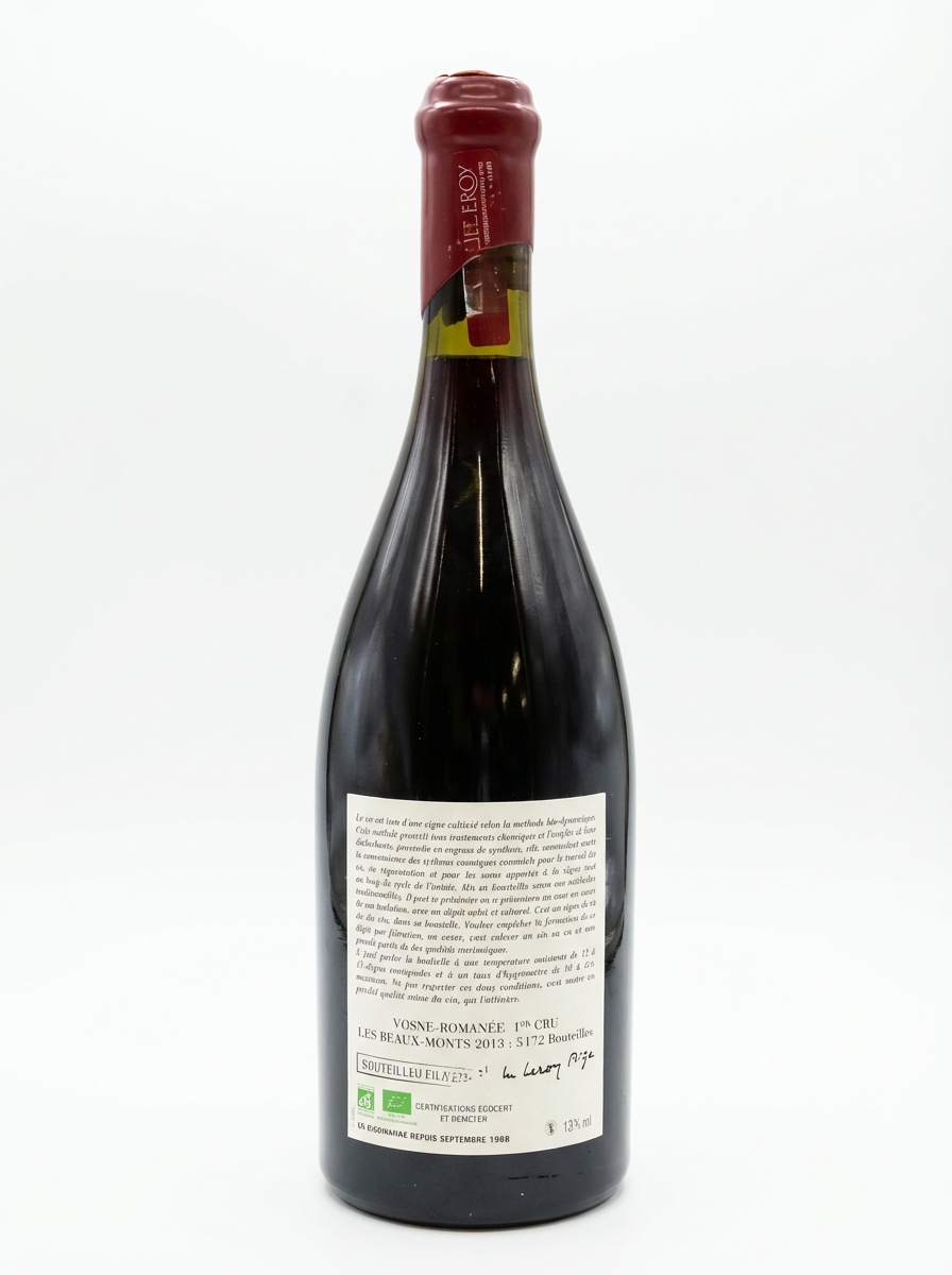 도멘 르로이 본 로마네 프리미에 크뤼 레 보 몽 2013