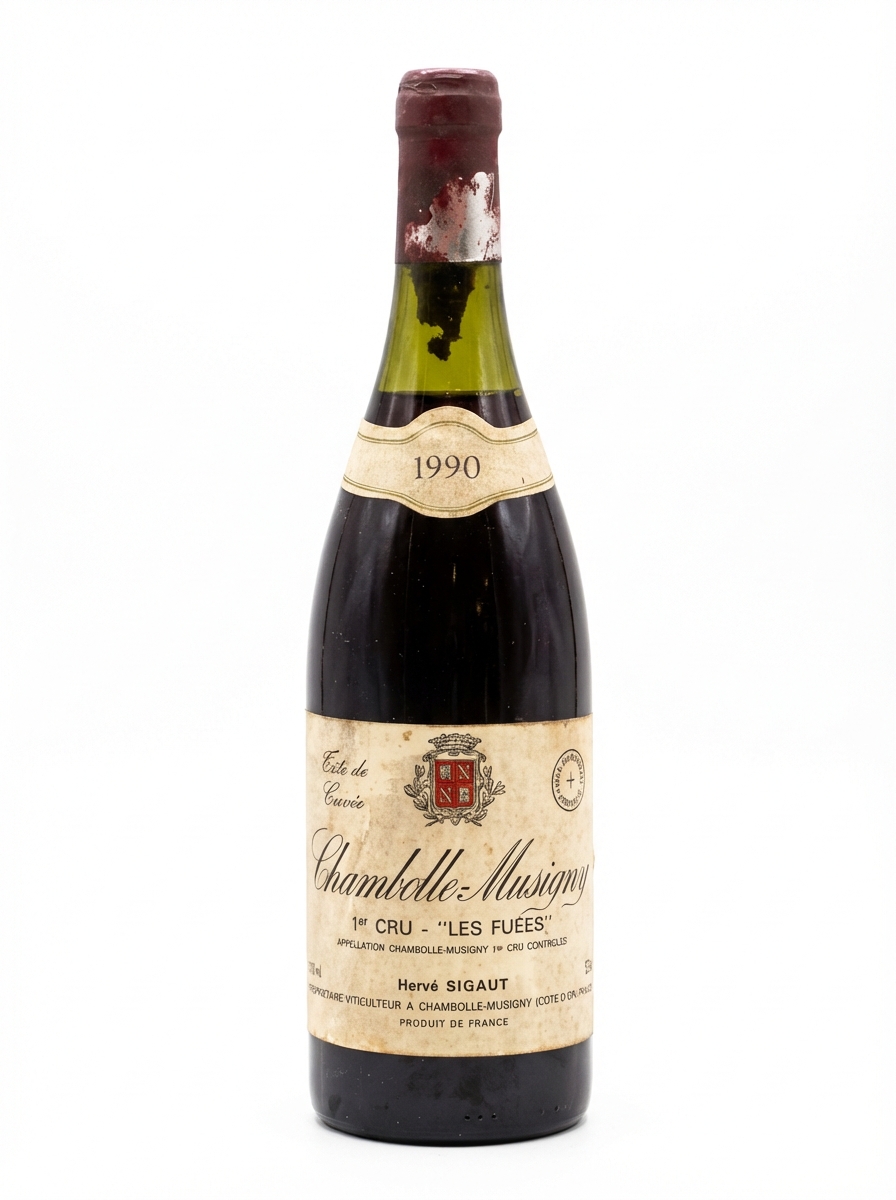 안 에 에르베 시고 샹볼 뮈지니 프르미에 크뤼 레 퓌에 1990